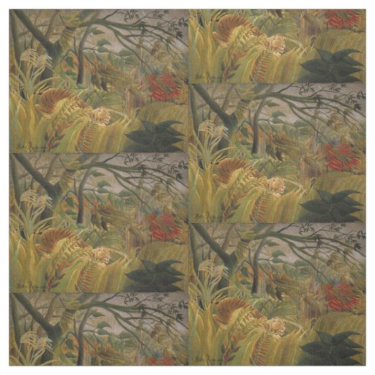 Rousseaus Tiger-Kunststoff Stoff (Muster)