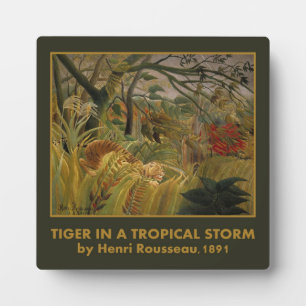 Rousseaus Tiger-Plakette Fotoplatte