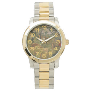 Rousseaus Tiger-Uhr Armbanduhr