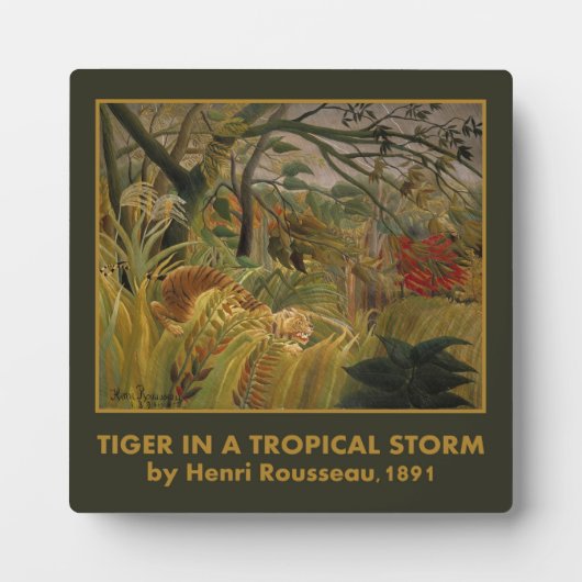 Rousseaus Tigerplakette Fotoplatte (Vorderseite)