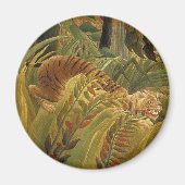 Roussequ Jungle Tropical Tiger Art Magnet (Vorne)