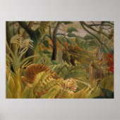 Roussequ Jungle Tropical Tiger Art Poster (Vorne)