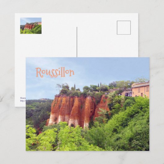 ROUSSILLON, FRANCE POSTKARTE (Vorne/Hinten)