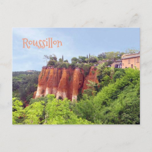 ROUSSILLON, FRANCE POSTKARTE (Vorderseite)