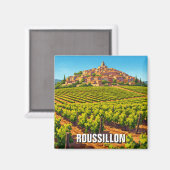 Roussillon France Travel Magnet (Vorderseite/Rückseite)