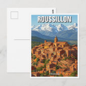 Roussillon France Travel Postkarte (Vorne/Hinten)