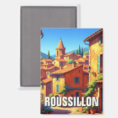 Roussillon Frankreich Magnet (Vorderseite/Rückseite)