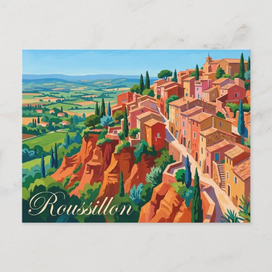 Roussillon Frankreich Postkarte (Vorderseite)