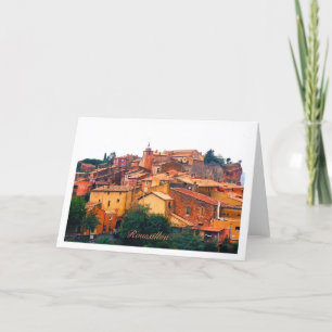 Roussillon Grußkarte Karte