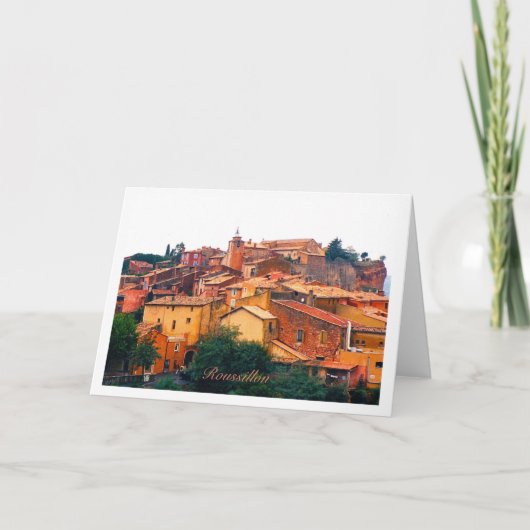 Roussillon Grußkarte Karte (Vorderseite)