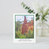  ROUSSILLON, OCHRE VILLAGE,  PROVENCE,FRANCE POSTKARTE (Stehend Vorderseite)