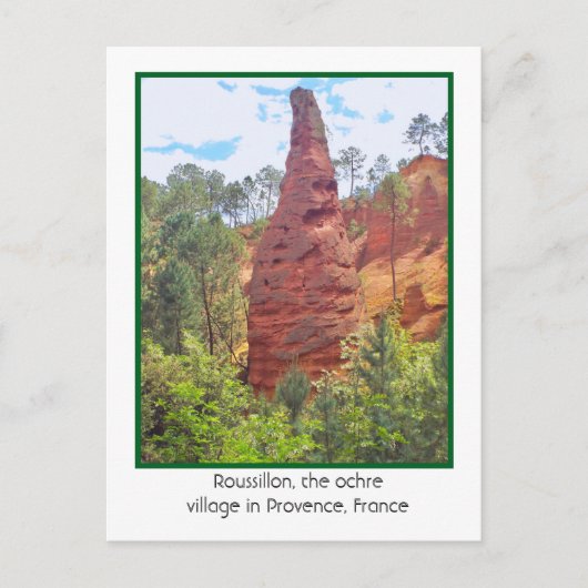 ROUSSILLON, OCKERDORF, PROVENCE, FRANKREICH POSTKARTE (Vorderseite)