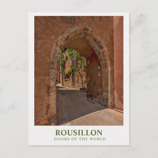ROUSSILLON, Türen der Welt, Reise-Ansichtskarten Postkarte (Vorderseite)