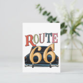 rout 66-US Postkarte (Stehend Vorderseite)