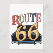 rout 66-US  Postkarte (Vorderseite)