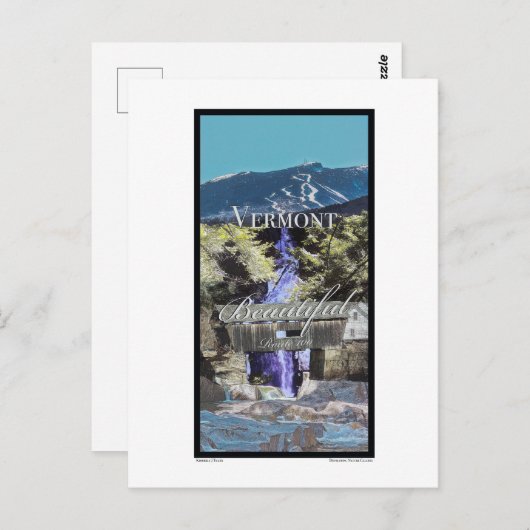 Route 100, Vermont Postkarte (Vorne/Hinten)