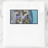 Route 100, Vermont Rechteckiger Aufkleber (Tasche)