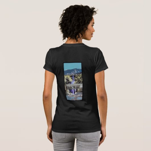 Route 100, Vermont T-Shirt (Schwarz voll)