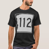 Route 112 Kancamagus Autobahn Zeichen T-Shirt (Vorderseite)
