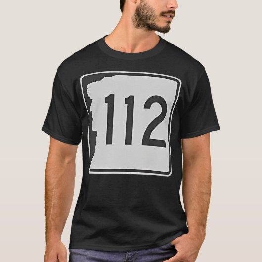Route 112 Kancamagus Autobahn Zeichen T-Shirt (Vorderseite)