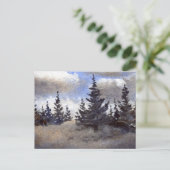 "Route 55 Clouds #3" Landstraßen Postkarte (Stehend Vorderseite)
