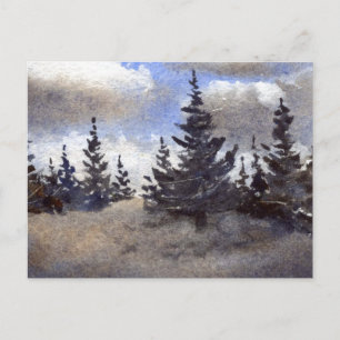 "Route 55 Clouds #3" Landstraßen Postkarte