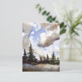 "Route 55 Clouds" Landstrassen Postkarte (Stehend Vorderseite)