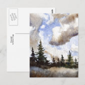 "Route 55 Clouds" Landstrassen Postkarte (Vorne/Hinten)