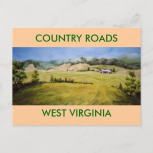 Route 55, Landschaftliche Highway Postcard Postkarte