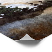 Route 55 Wolken Art Print Poster (Ecke)