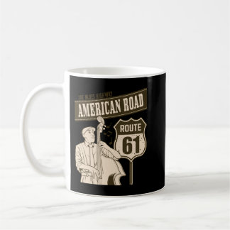 Route 61 American Road Blues Highway Classic Kaffeetasse
