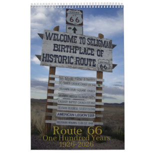 Route 66 - 100 - 100 Jahre alt 1026 - 2026 Kalender