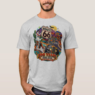 Route 66 100 Jahre Halloween 1926-2026 Herren T-Sh T-Shirt