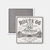 Route 66 100 Jahre Kunst Magnet (Vorderseite/Rückseite)