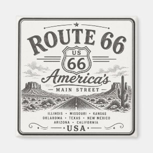 Route 66 100 Jahre Kunst Magnet