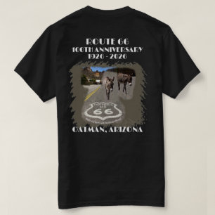 Route 66-100 Jahre Oatman Arizona Zurück T-Shirt