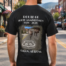 Route 66 - 100 Jahre Oatman Arizona Zurück
