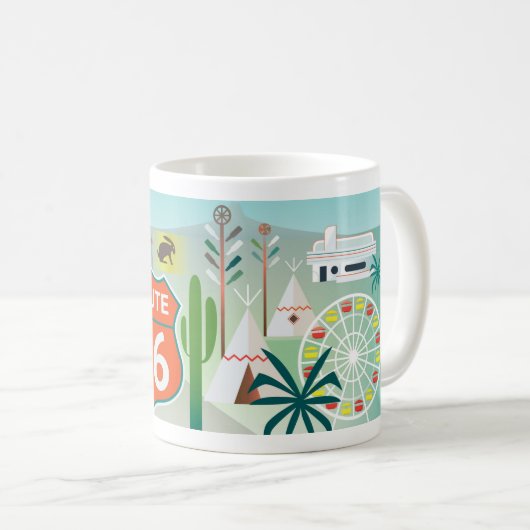 Route 66 11oz oder 15oz Tasse (VorderseiteRechts)