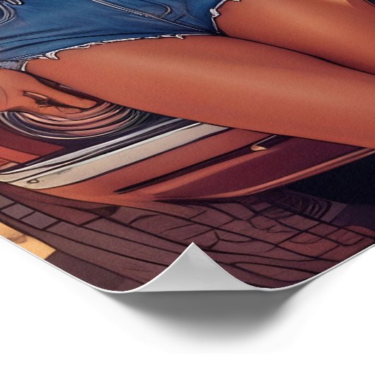 ROUTE 66 A TRAAM POSTER (Ecke)