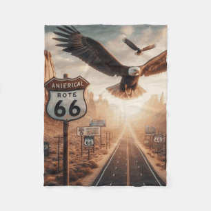 Route 66 Abdeckung Fleecedecke