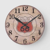 Route 66 Acrylwand Uhr (Vorderseite)