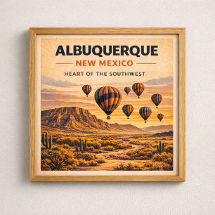 Route 66 Albuquerque Südwest-Erbe Poster