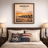 Route 66 Amarillo Texas Erbe Poster