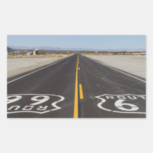 Route 66, Amboy (Kalifornien, USA) Rechteckiger Aufkleber
