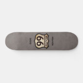 Route 66 (anpassbar) skateboard (Horizontal)