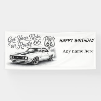 Route 66 anpassbares Banner