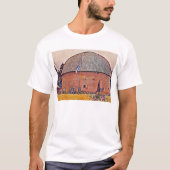 Route 66 Arcadia Round Barn Oil Malerei T-Shirt (Vorderseite)
