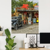 Route 66 Arizona rustikales Retro-Geschäft Poster (Heimbüro)