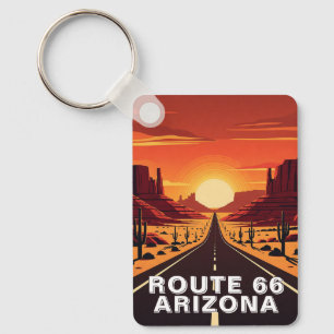 Route 66 Arizona Schlüsselanhänger Vintage Reise
