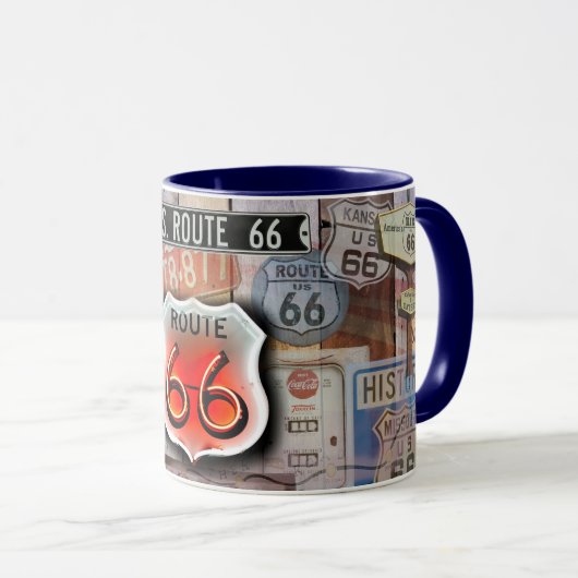 Route 66 auf der Mutterstraße Tasse (VorderseiteRechts)